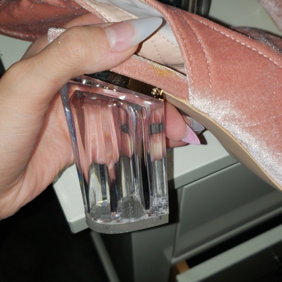 Like new pink open toe booties - Picture 5 of 6